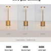 Modern Cordless LED Desk Lamp – Rechargeable Touch Control Table Light with 3 Color Modes & Dimmable Brightness