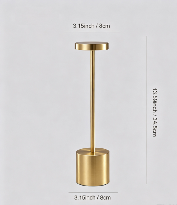 Modern Cordless LED Desk Lamp – Rechargeable Touch Control Table Light with 3 Color Modes & Dimmable Brightness